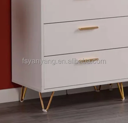 YANYANG iron sofa legs Factory 150mm 6inch Metal Living Room Parts Golden Furniture Couch Leg For bed