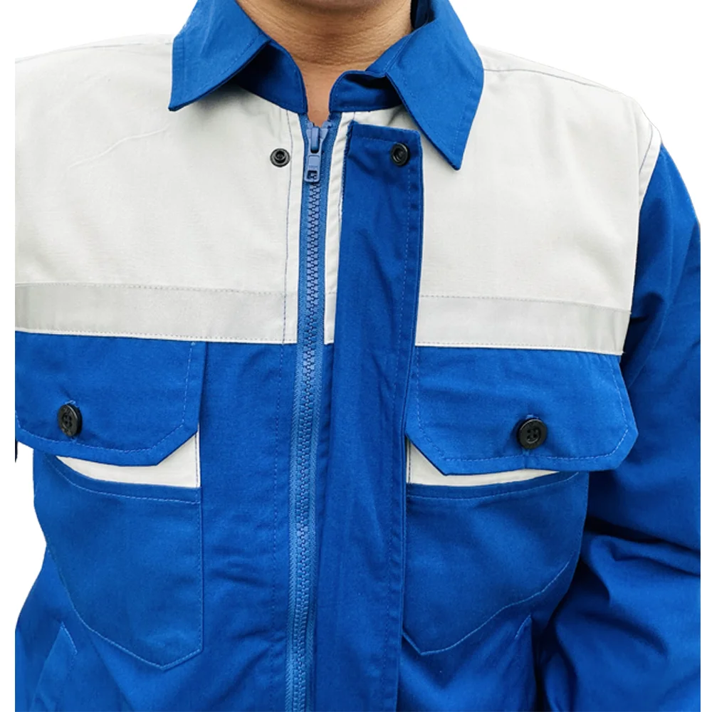 Cheap Price Workwear Uniform High Quality Protective Coverall Suit Breathable Fabric Custom Design Sample Logo