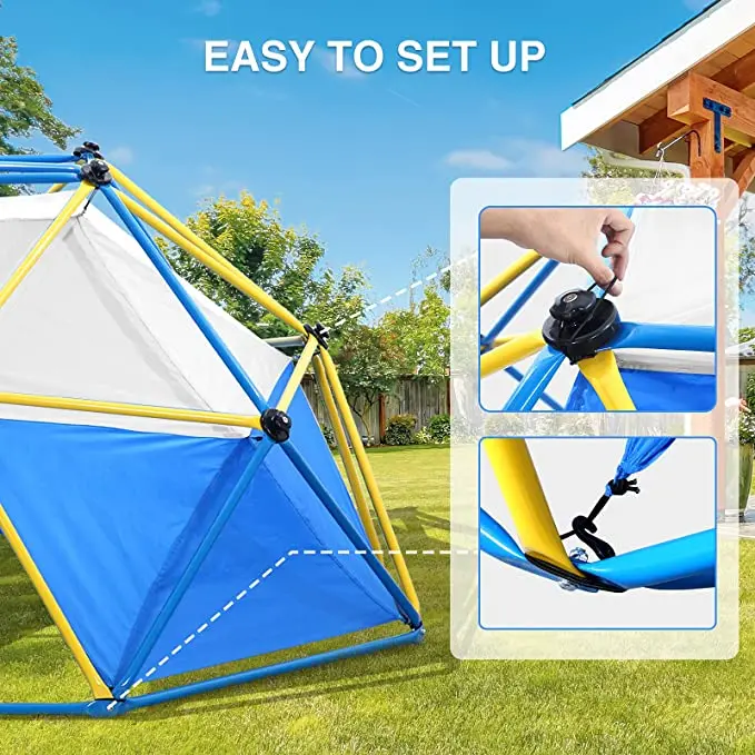 6FT Indoor Playground Set Dome Climber For 3+ Kids Exercise Practise Climbing alloy dome climber outdoor