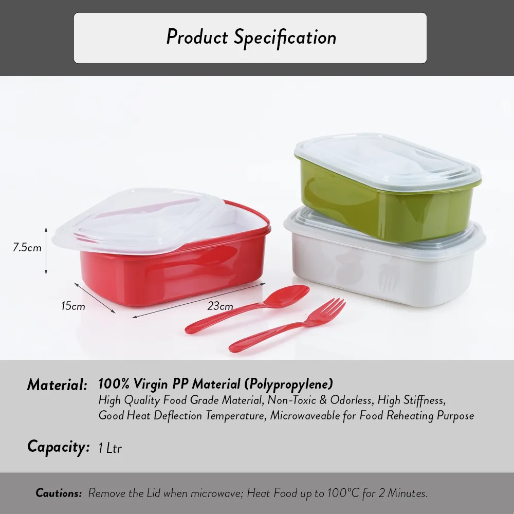 Elianware Elegant Luxury Premium Healthy Diet Control Bento Divided Lunch Box with Utensil Sets
