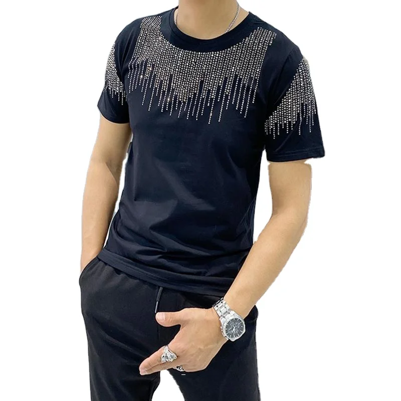 Rhinestone Transfers Customizable Heat Transfer short Sleeves 0 Neck T- shirts Hot Sale