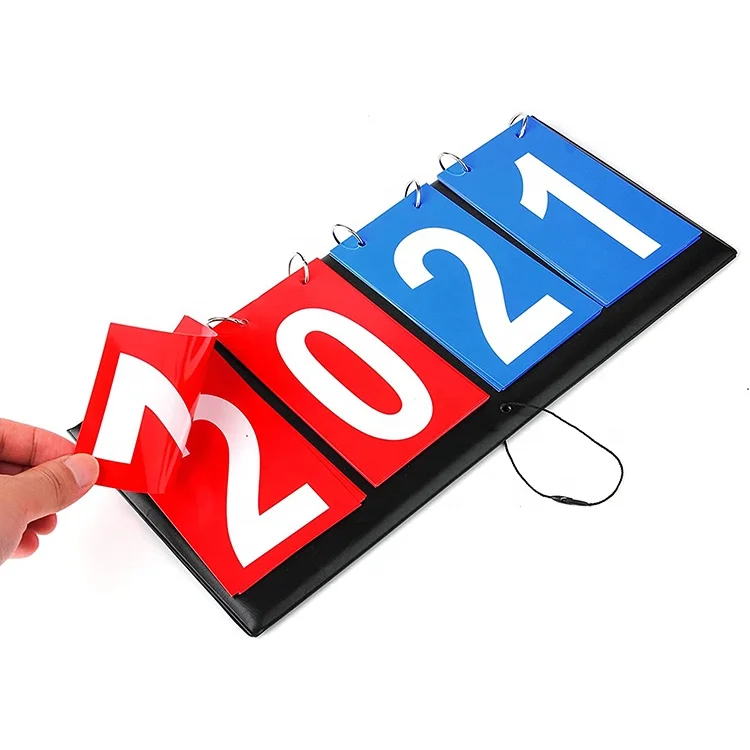 4 Digital Portable Table Top Scoreboard Easy Flip Score Keeper for Basketball Football Tennis Baseball Soccer Ping Pong Volleyb