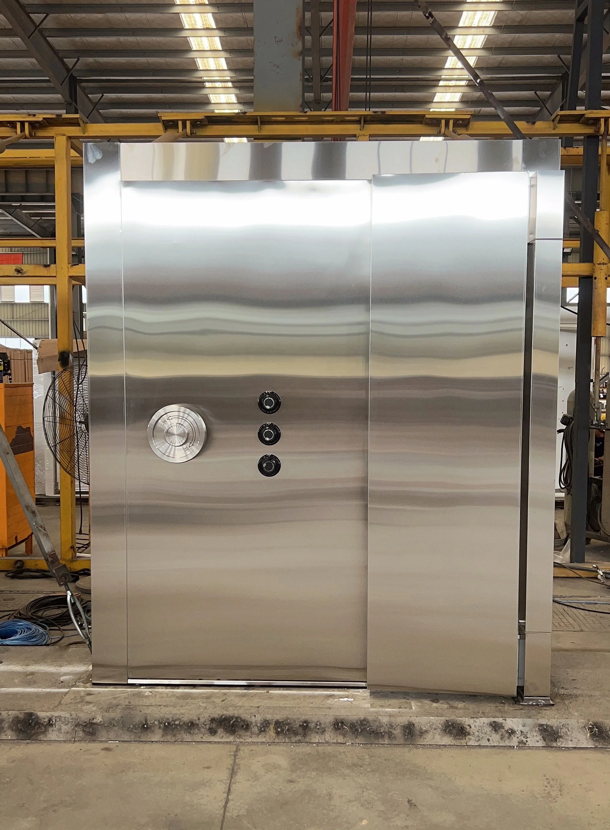 Stainless steel Vault Door with mechanical code lock system strong room door for bank vault security room