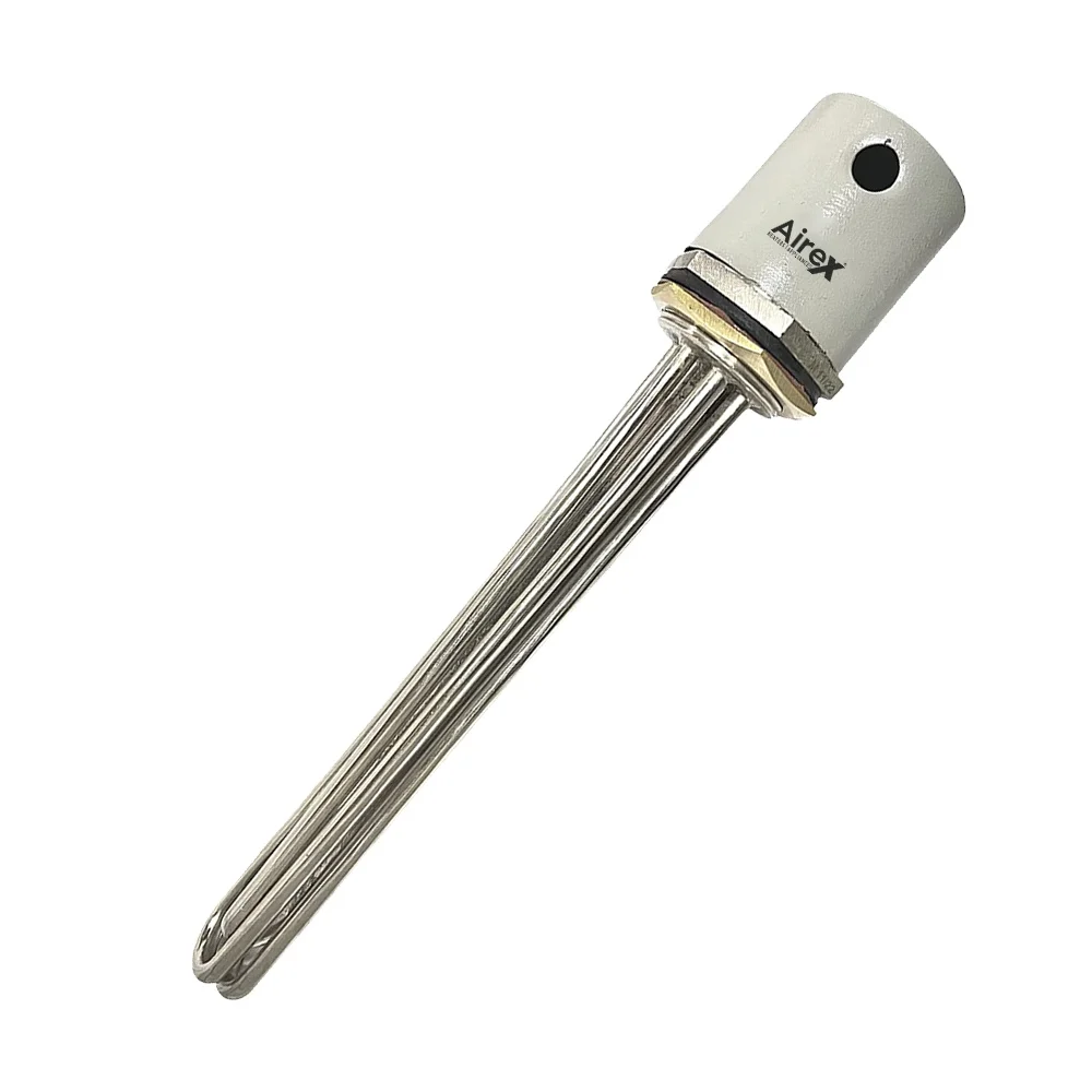 Airex 4000W Electric Immersion Heater Rod Stainless Steel Tubular Water Heating Element Boiler Storage Tank BSP 59.6mm Thread