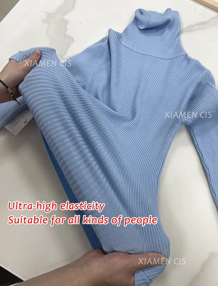 Winter Knitting Pullover Women Sweatshirt Top Casual Basic Slim Knitwear Jumper Long Sleeve Turtleneck Sweaters Woman Clothes