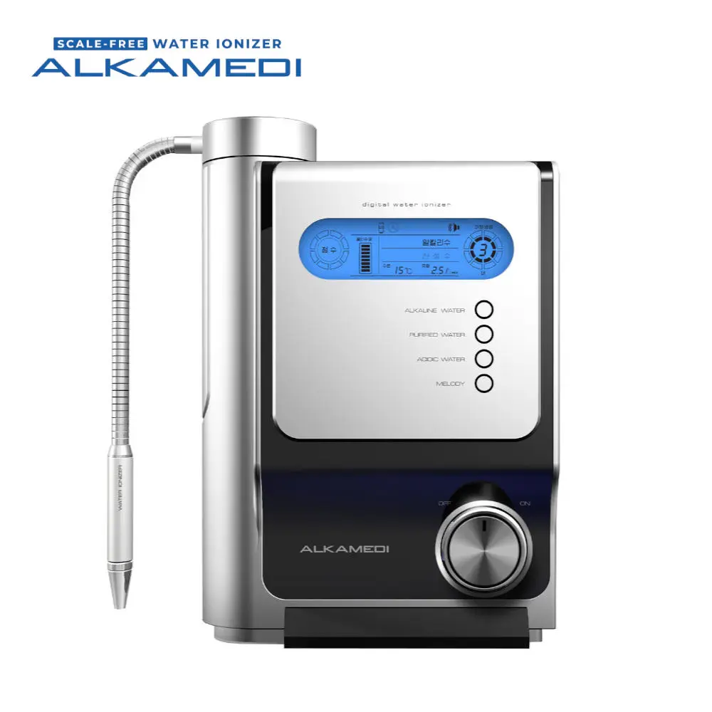 SCALE-FREE Alkaline Water Ionizer ALKAMEDI AMS 4100S hydrogen anti-oxidant water easy use easy maintenance made in Korea