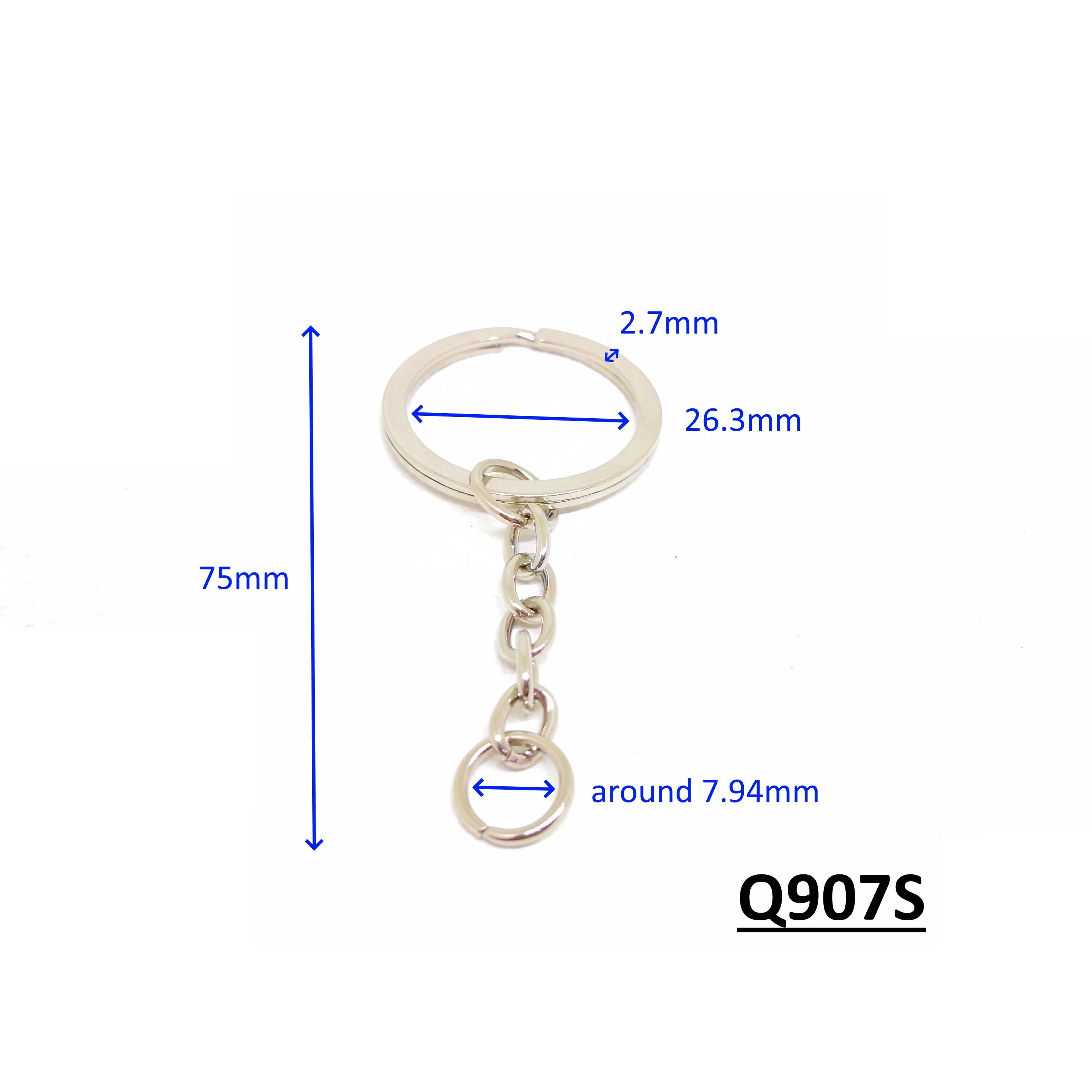 Flat Slip Key Chain Ring for Keys Rings and Argollas Para link Keychain Holder
