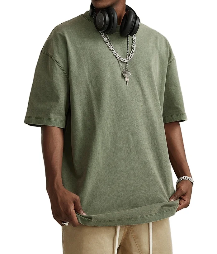 2024 OEM new design luxury quality cotton loose fit little drop shoulder brand blank oversized men t shirtuxury tee