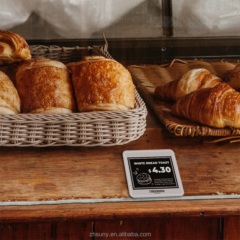 Suny 4.2inch price tag store shelf plastic electronic shelf label wifi esl eink epaper display
