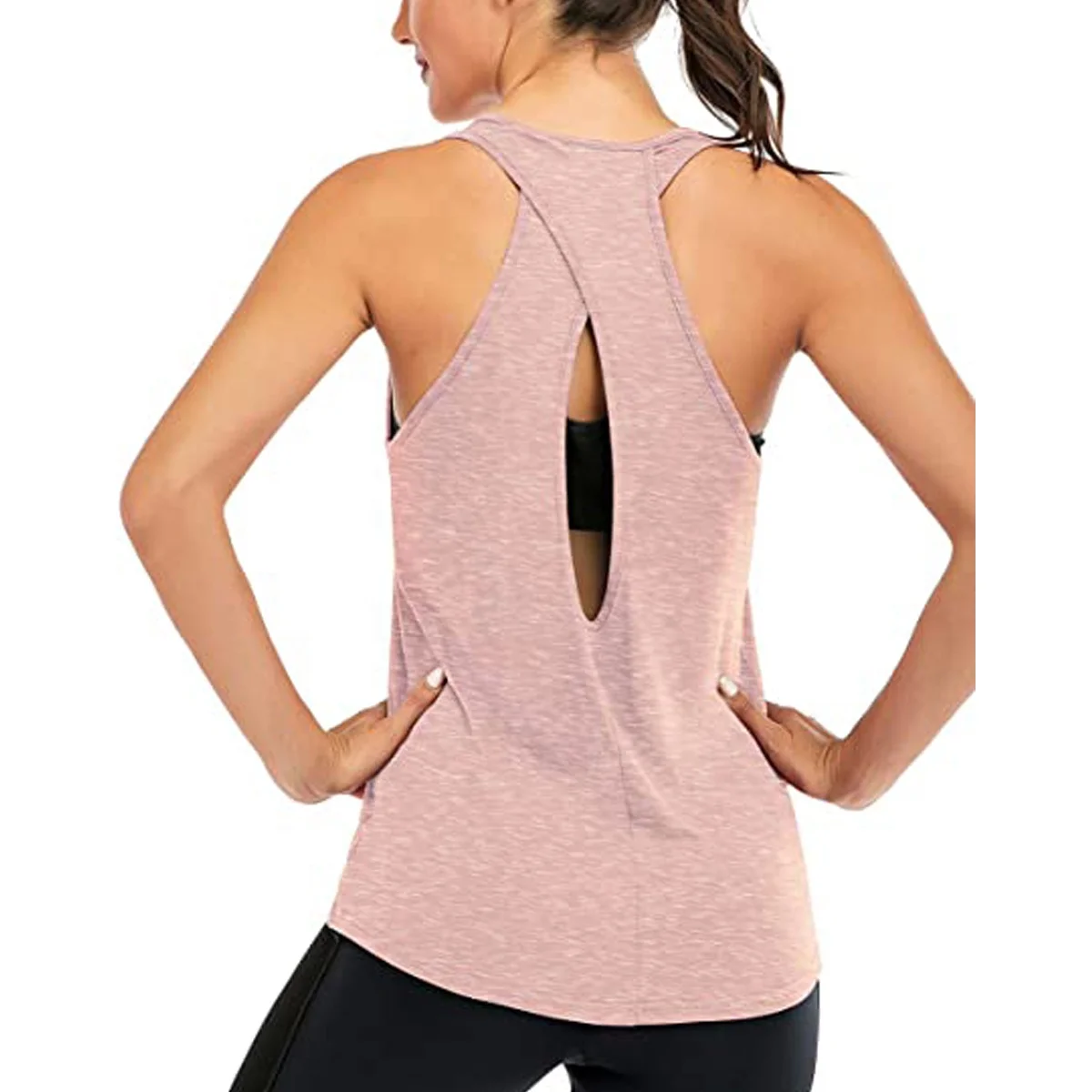 custom singlet women fashion colors polyester tank top pastel Sublimation lady scrunch back tanks