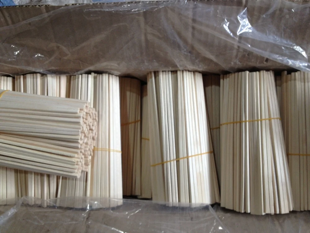 Eco-friendly Disposable Healthy Disposable Wooden twin chopstick tensoge round 4.3 mm chopstick