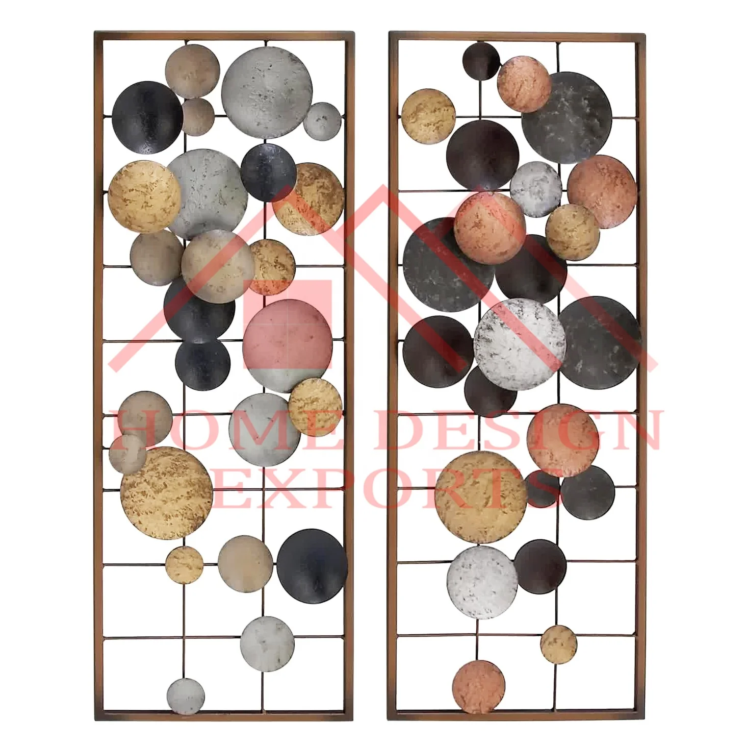 Wrought Iron Flower Wall Decor for Indoor and Outdoor Decorations