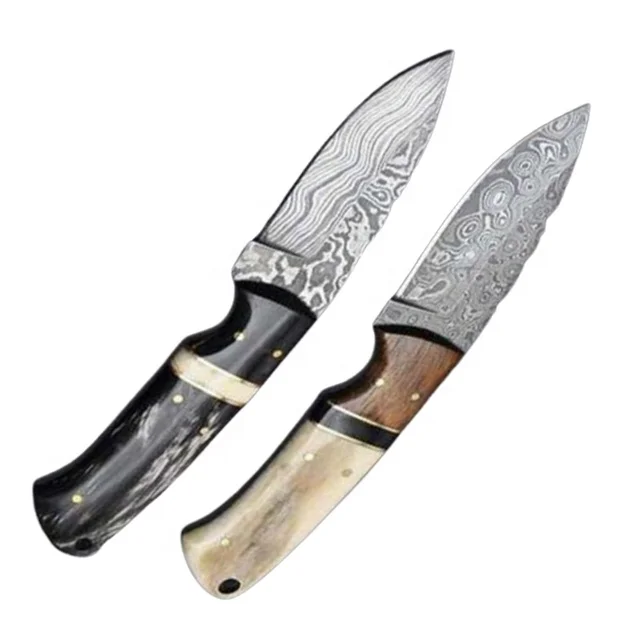 Custom Handmade Kitchen Knife Damascus   Steel  High Quality  Kitchen Chef Knife Vegetable Cutting Knife  With Cover