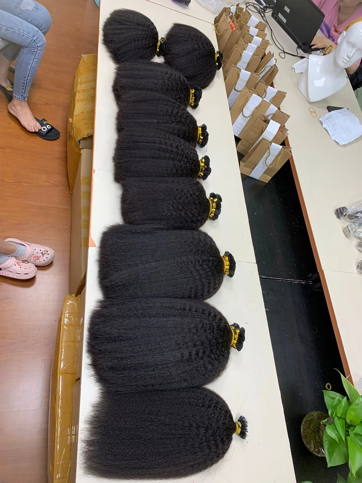 Wholesale Raw Vietnamese Remy Hair I Tip Extensions Kinky Straight 100 Human Hair Micro Links AliExpress Sophia