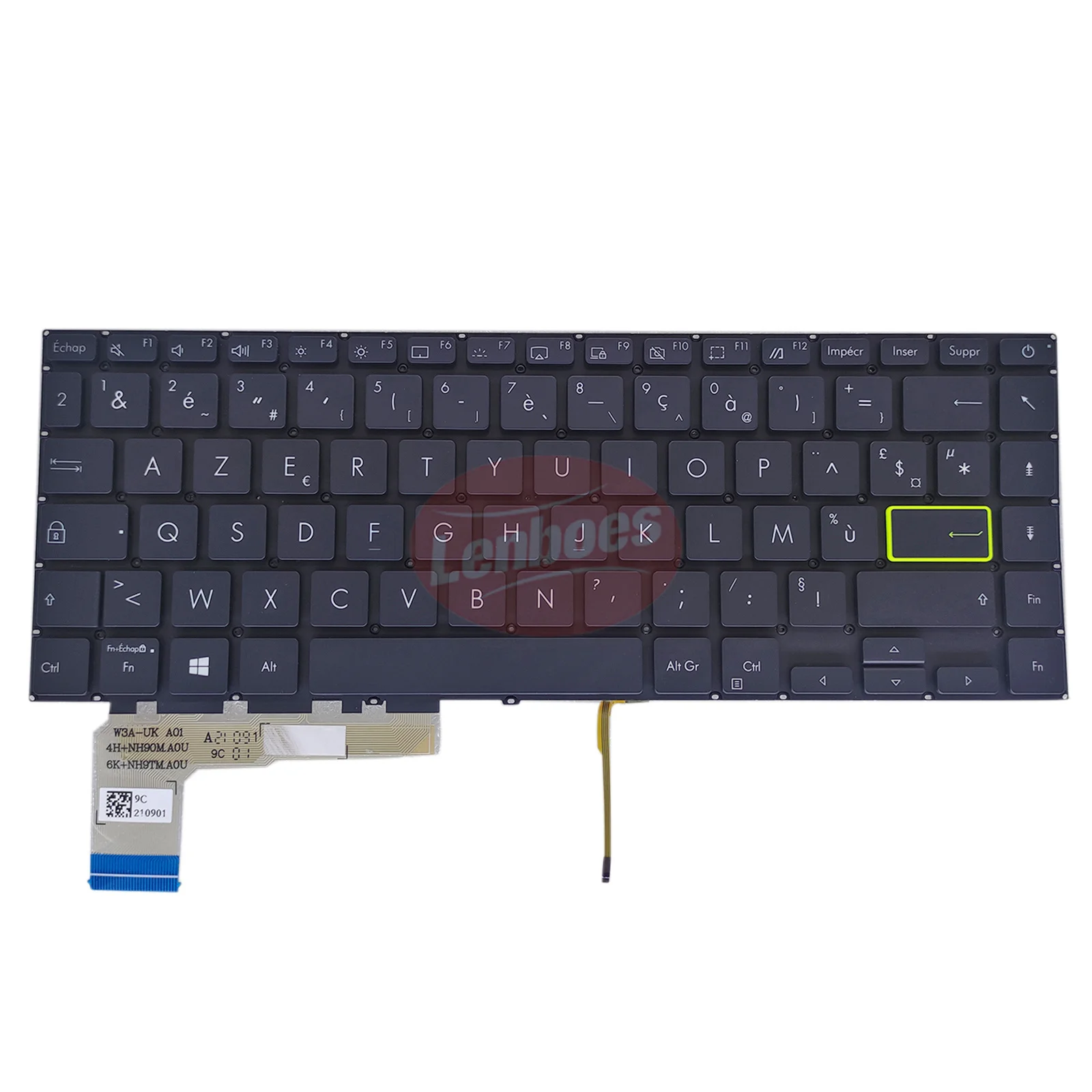 New French Notebook Backlight Keyboard For ASUS Vivobook X435 X435EA X435E Laptop Backlit Keyboards FR Layout