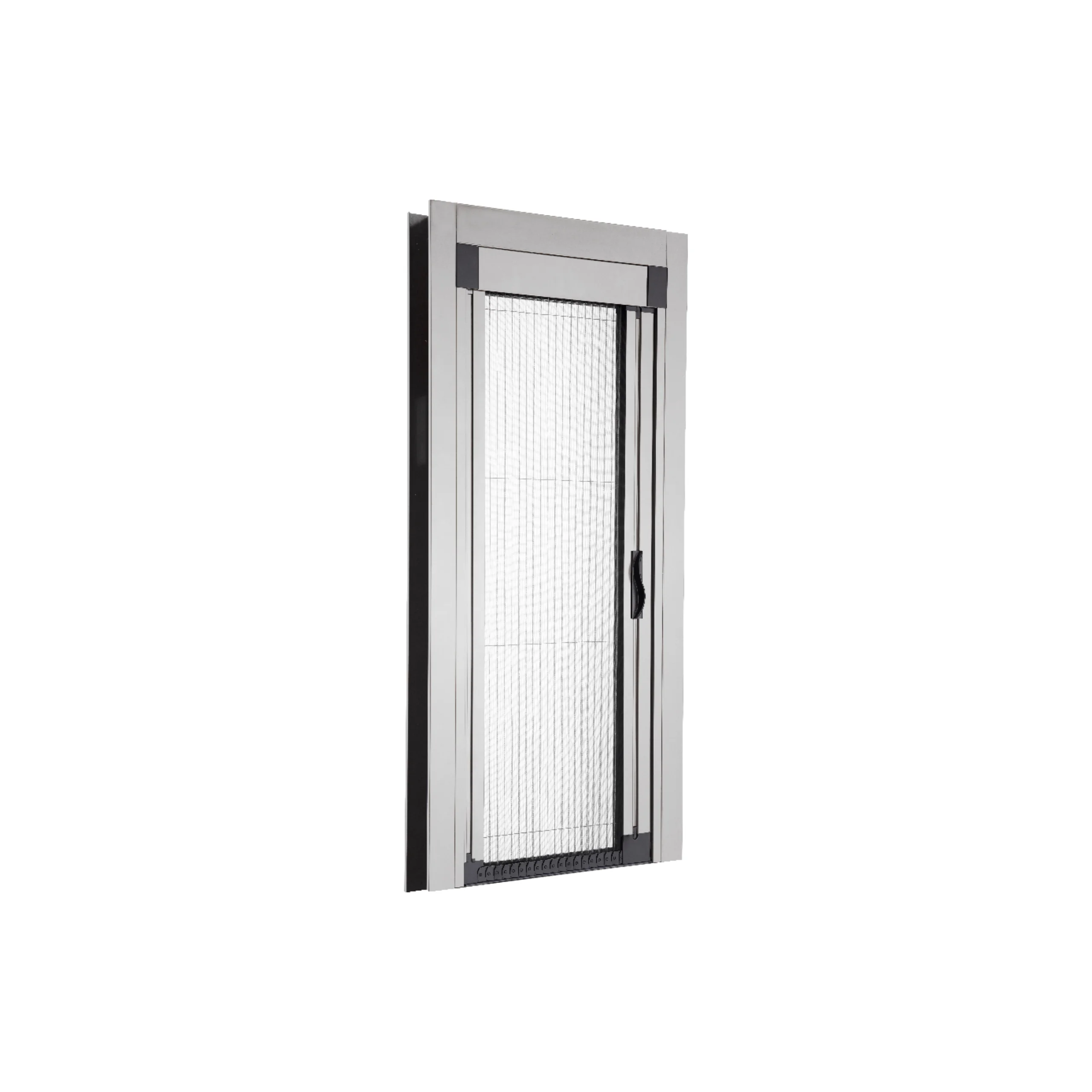 Factory Price Barrier free pleated screen door system fly screen door aluminium profile EZ Slide