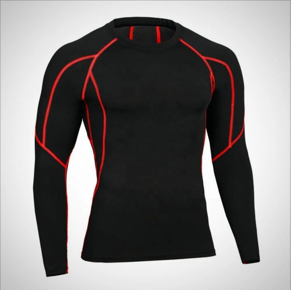 wholesale custom logo quick dry up long sleeve compression t shirt surfing rash guard swim shirt mens Rash guard