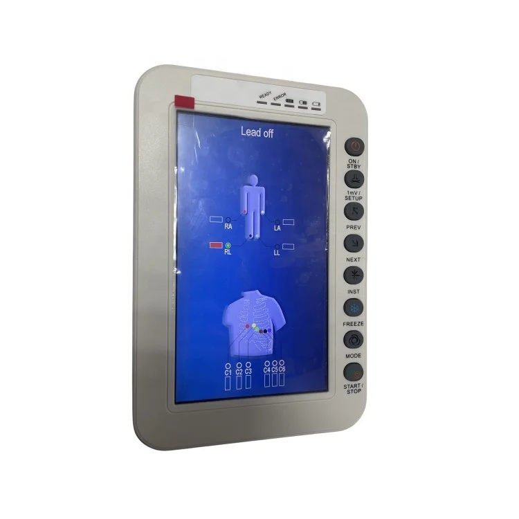 ECG-1200A Ecg Workstation Pc VET Portable Medical 12 Channel Cardiotocography Machine