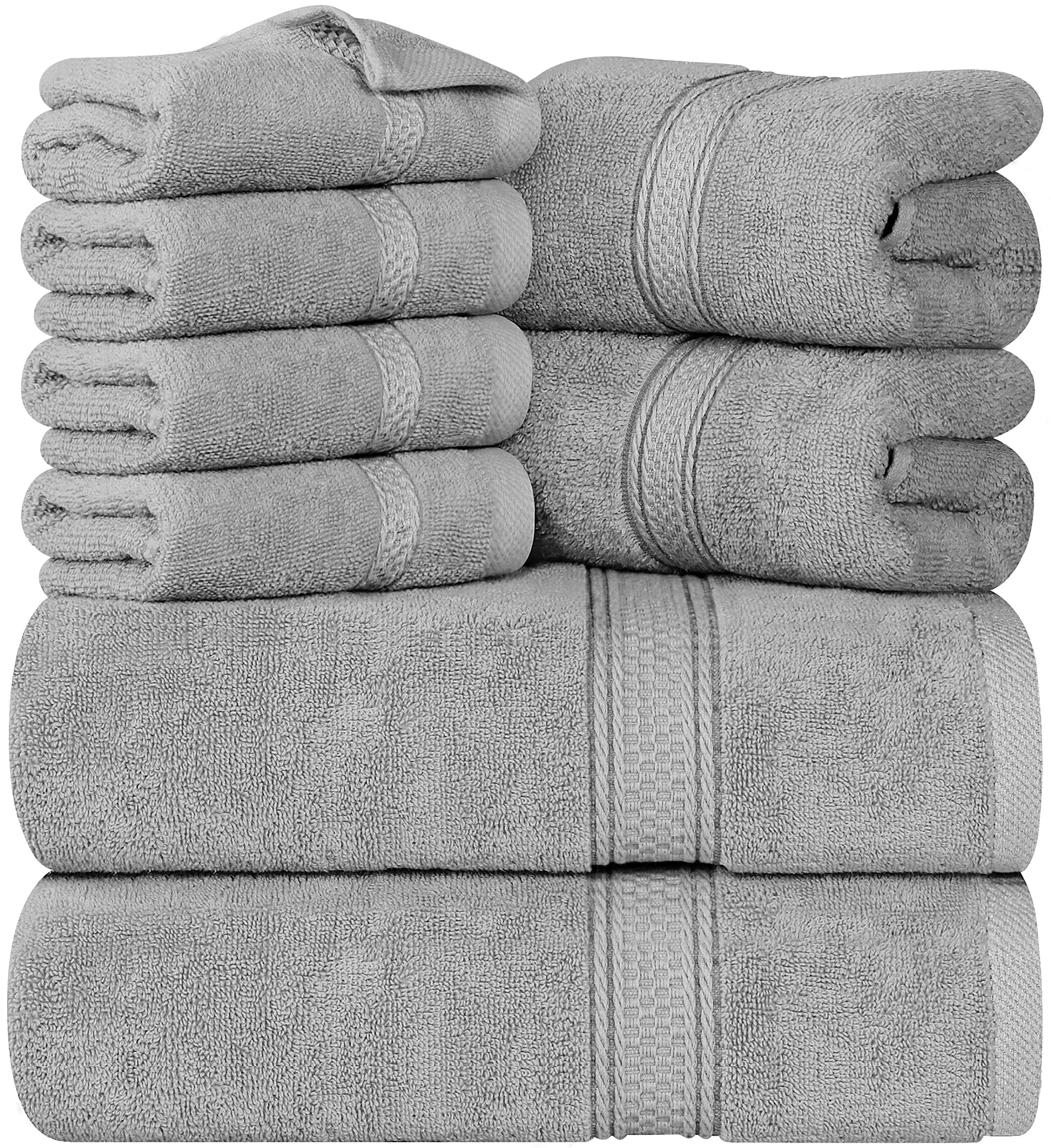 solid colors Flat weave towels luxury cotton bath Square scarf cotton hand towel bath towel set