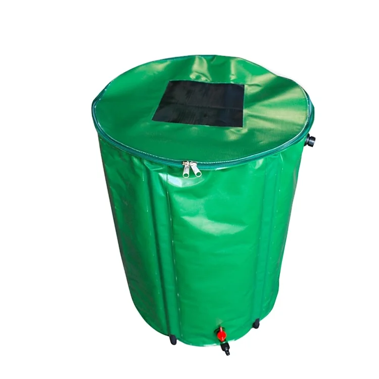 High Quality 100l Collapsible Rain Water Barrel Pvc Tarpaulin Tank Watering System Rainwater Storage