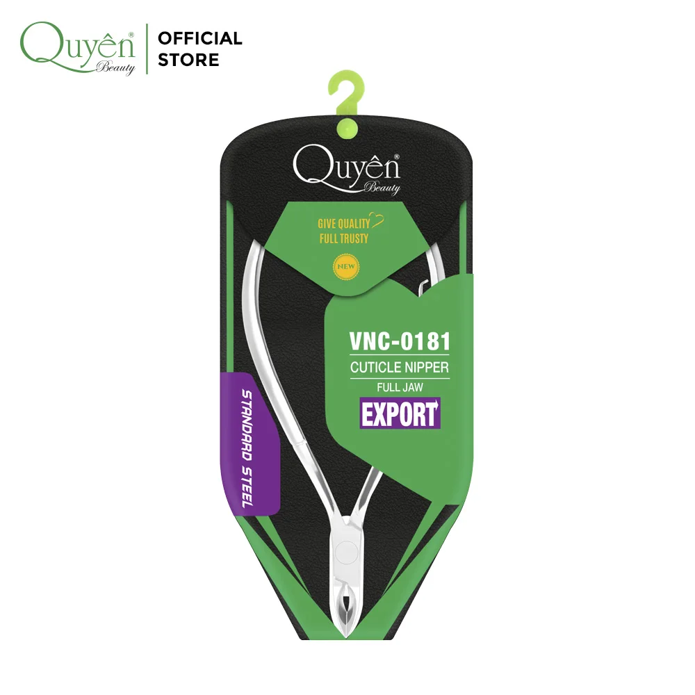 Cuticle Nipper Quyen Beauty VNC-0181 Professional Stainless Steel High Quality Made in Vietnam for Toes and Fingers Nails