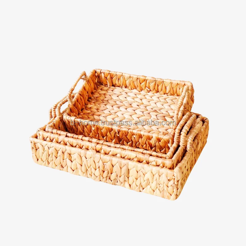 Dome Food Cover with Wicker Props Refreshments Handicraft Water Hyacinth Fly Net Fruit Food Tent for Outdoor Picnic Party BBQ