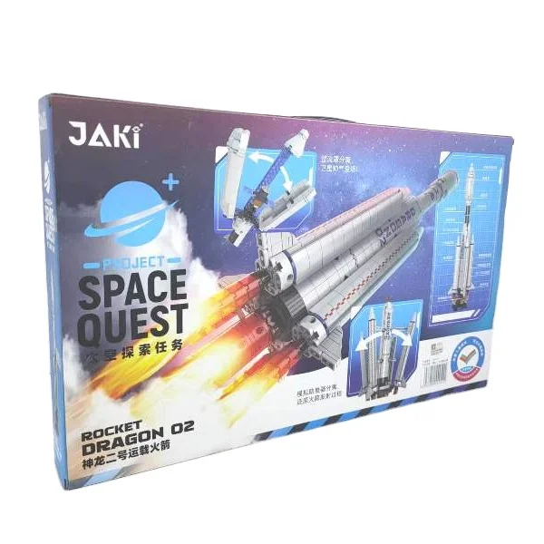 Plastic Space Quest Rocket DRAGON 01 3D Puzzle 1391pcs Toy