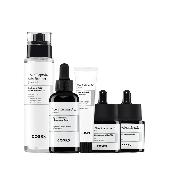 Korea cosmetic wholesale skin care face serum COSRX  Korean Skincare Routine Skin Cycling Niacinamide and Snail Mucin