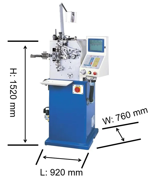 Taiwan 2 Axis 0.13-0.8cnc spring making machine, small spring making
