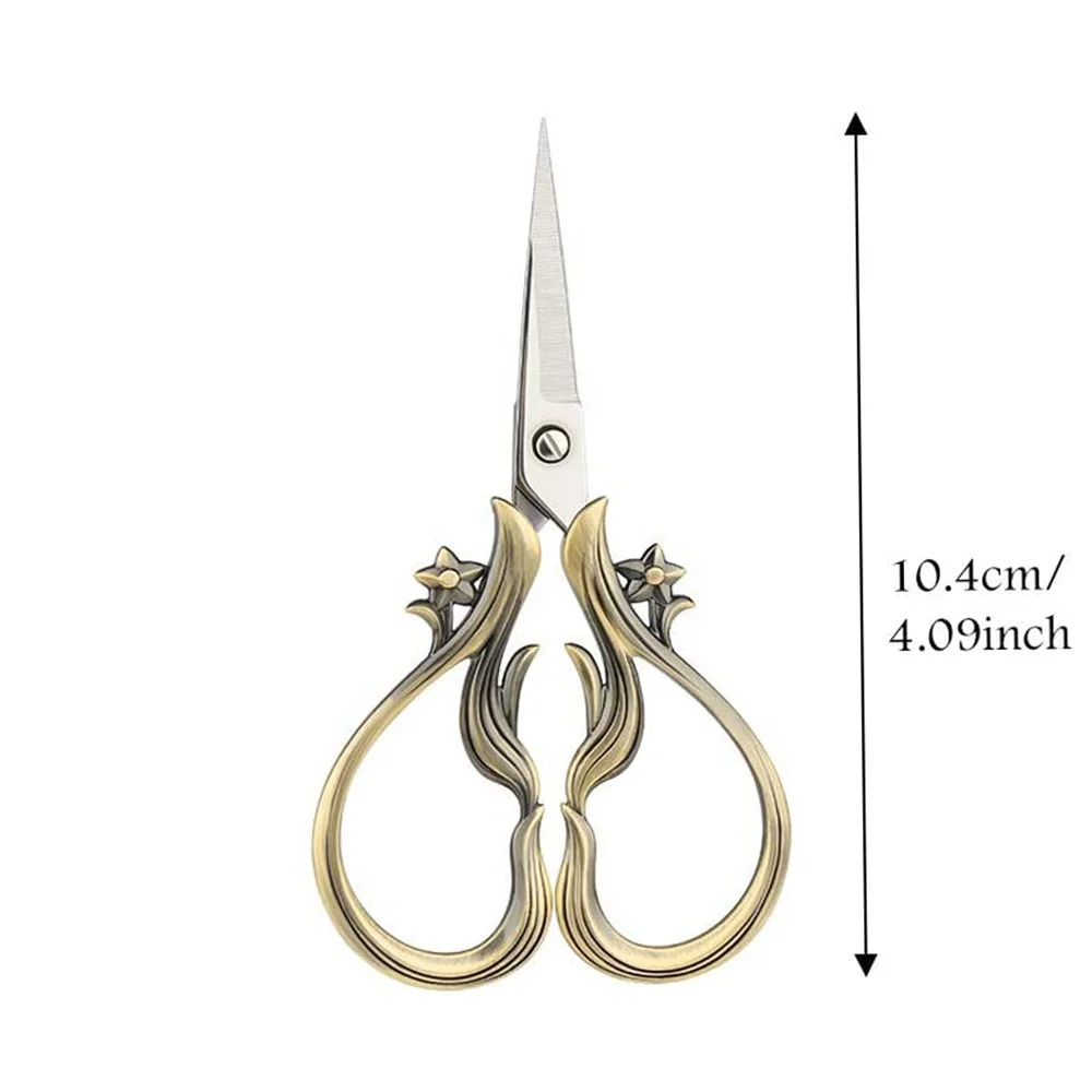 Embroidery European Style Stainless Steel Precision Scissors Complete Vintage Sewing Tools for Embroidery