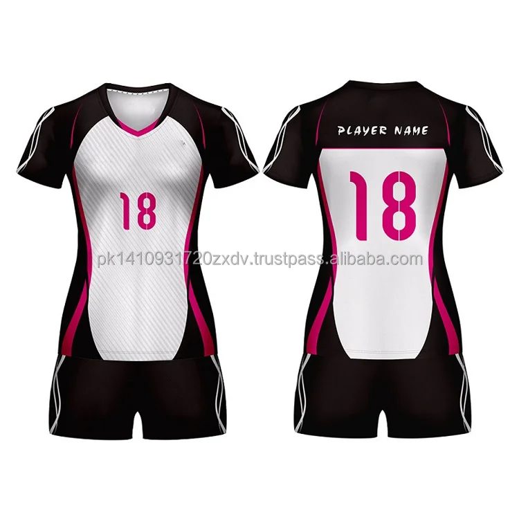 Custom Volleyball Uniform Design Your Own Volleyball Jersey Professional manufactured Custom Sublimated Volleyball uniform