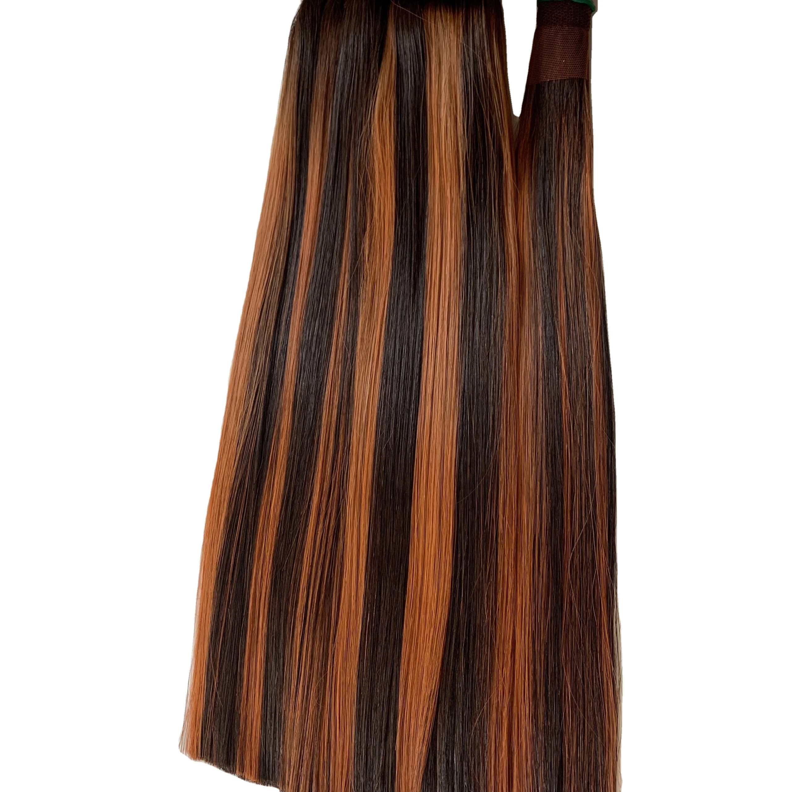 Вьетнамские волосы Welf для наращивания, необработанные натуральные человеческие волосы, двойное натяжение, лучшее качество, окрашенные из компании во Вьетнаме