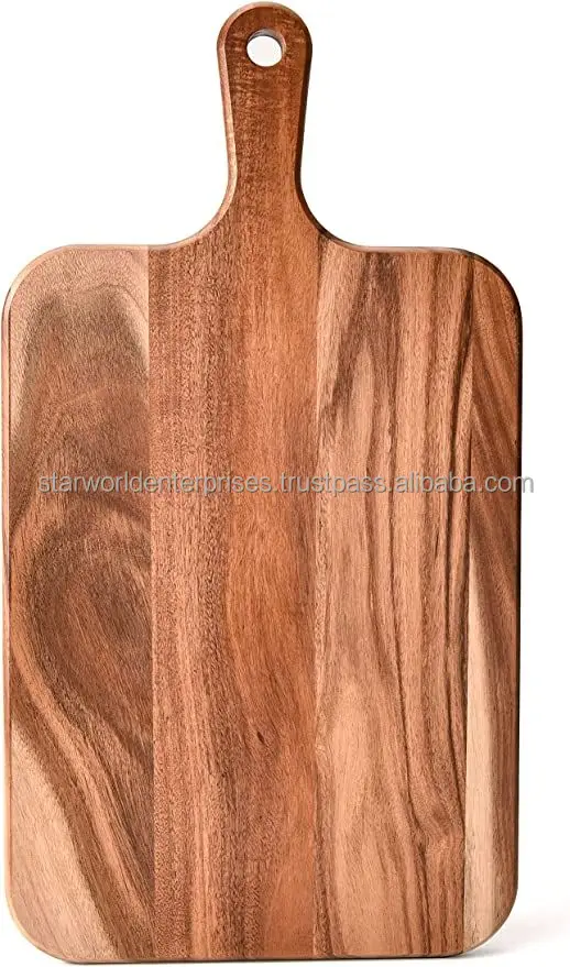 Handcrafted Super Solid Wood Chopping Block Rustic Kitchen Wooden Boards with Large Surface for Cutting Vegetables and Meat