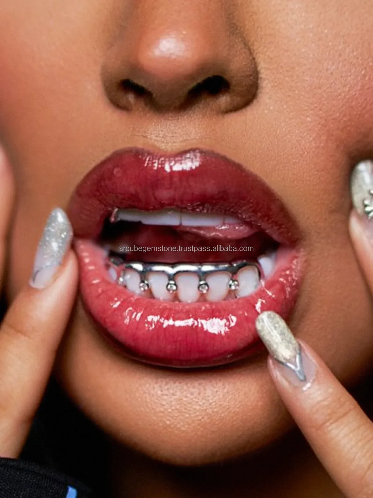 Most Expensive Premium Quality 925 Starling Silver Teeth With Moissanite Diamond Teeth Available At wholesale Price