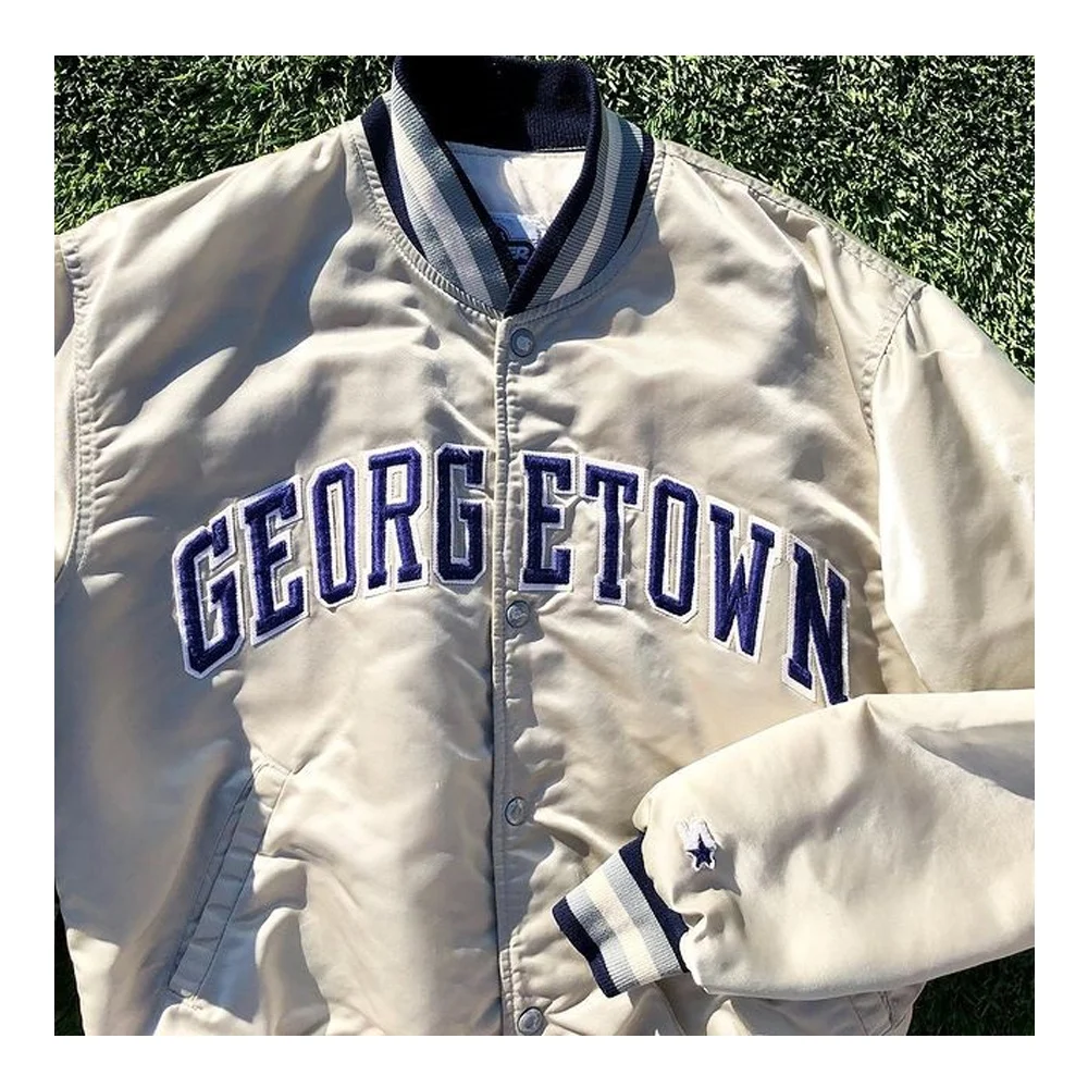 Customized Design Team Name & Number Starter / NFL Batch Embroidered Satin Jacket