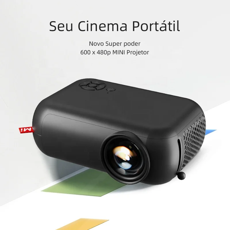 AUN A10 мини-проектор 3D светодиодный кинотеатр Видеопроектор Умный домашний проектор ТВ приставка для мобильного телефона 1080P 4K через HD порт