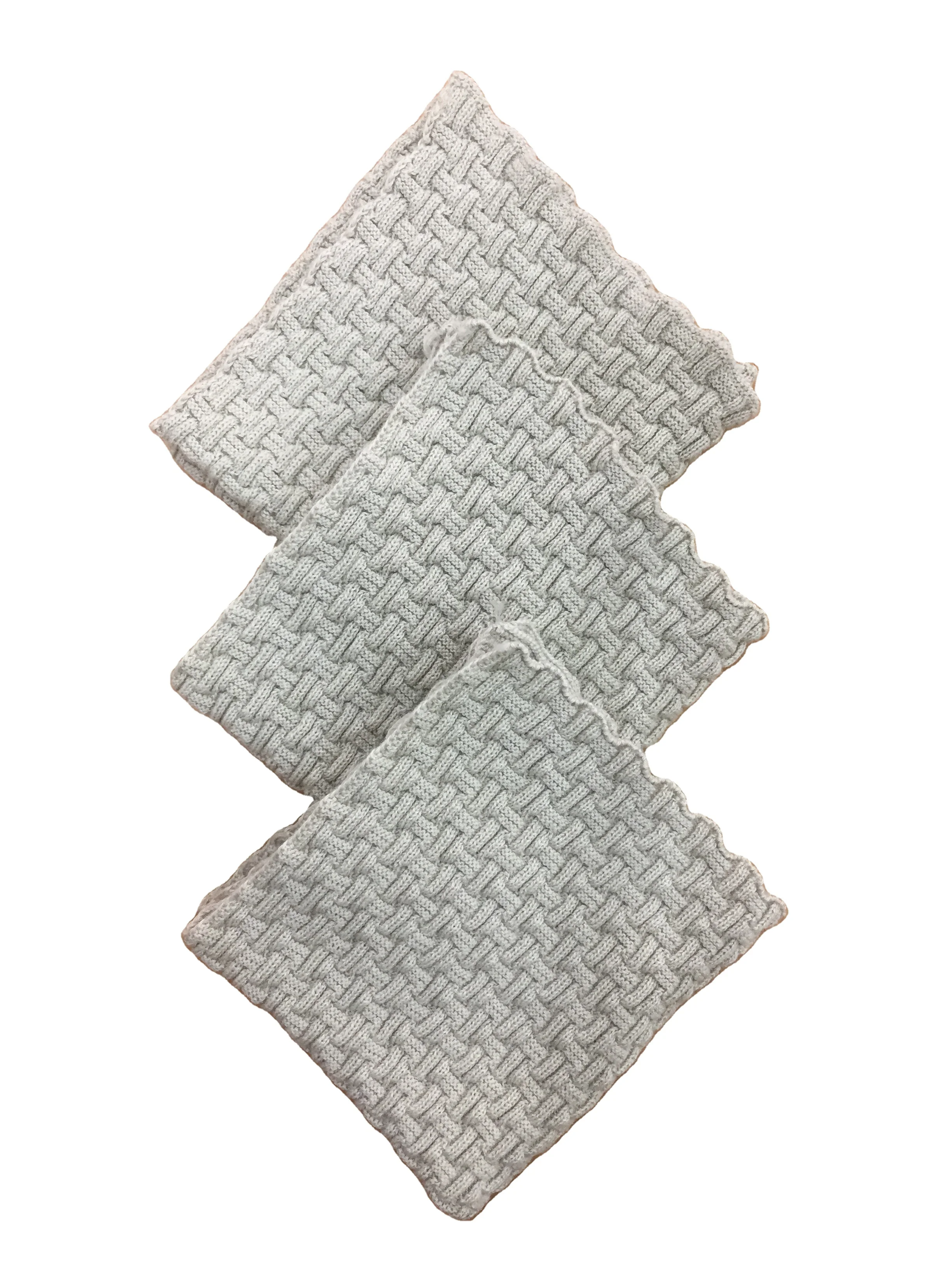 Вязаные Салфетки из 100% органического хлопка сертифицированные чистящие салфетки для посуды и кухонные набор кухонных полотенец