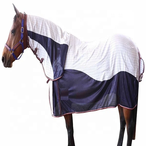 horse eczema itchy fly protection rug protects against insect bites wide belly flap Summer Fly Rug Manufacturer Riding House