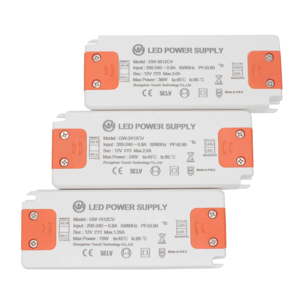 Ультратонкий Светодиодный драйвер переменного тока в постоянный ток 12 В 15 Вт сверхтонкий блок питания с постоянным напряжением 24 для внутреннего