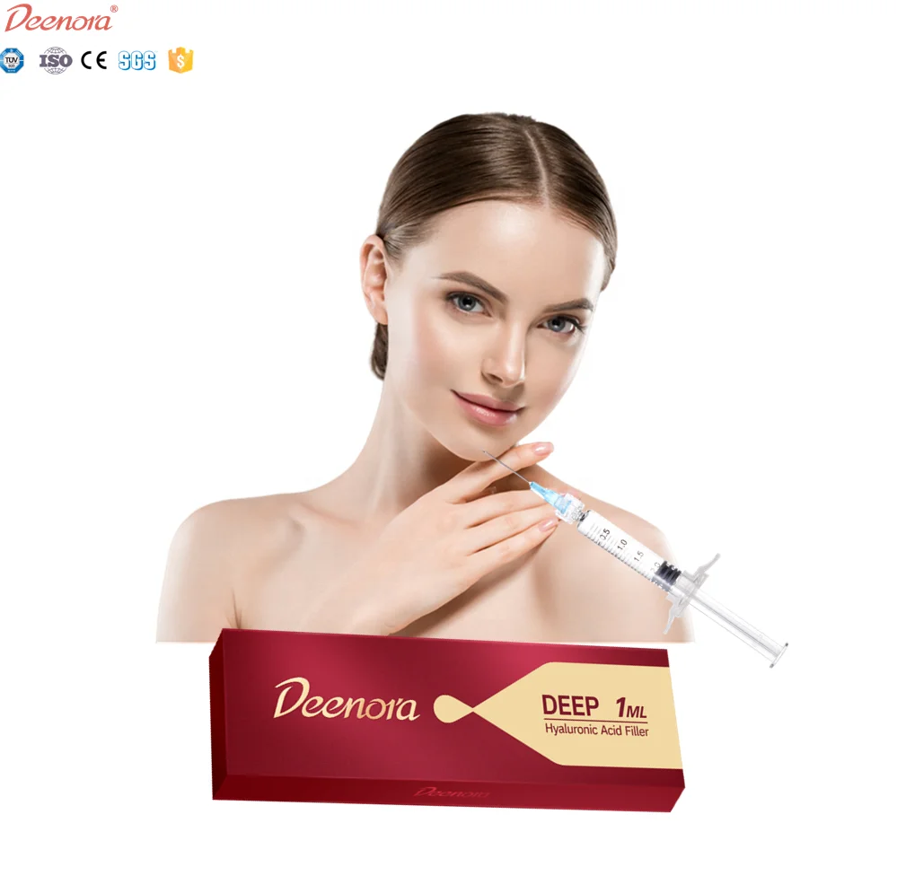 Deenora cross- linked high quality 2ml nose enhance lip enlarge implant facial injection hyaluronic acid dermal fillers