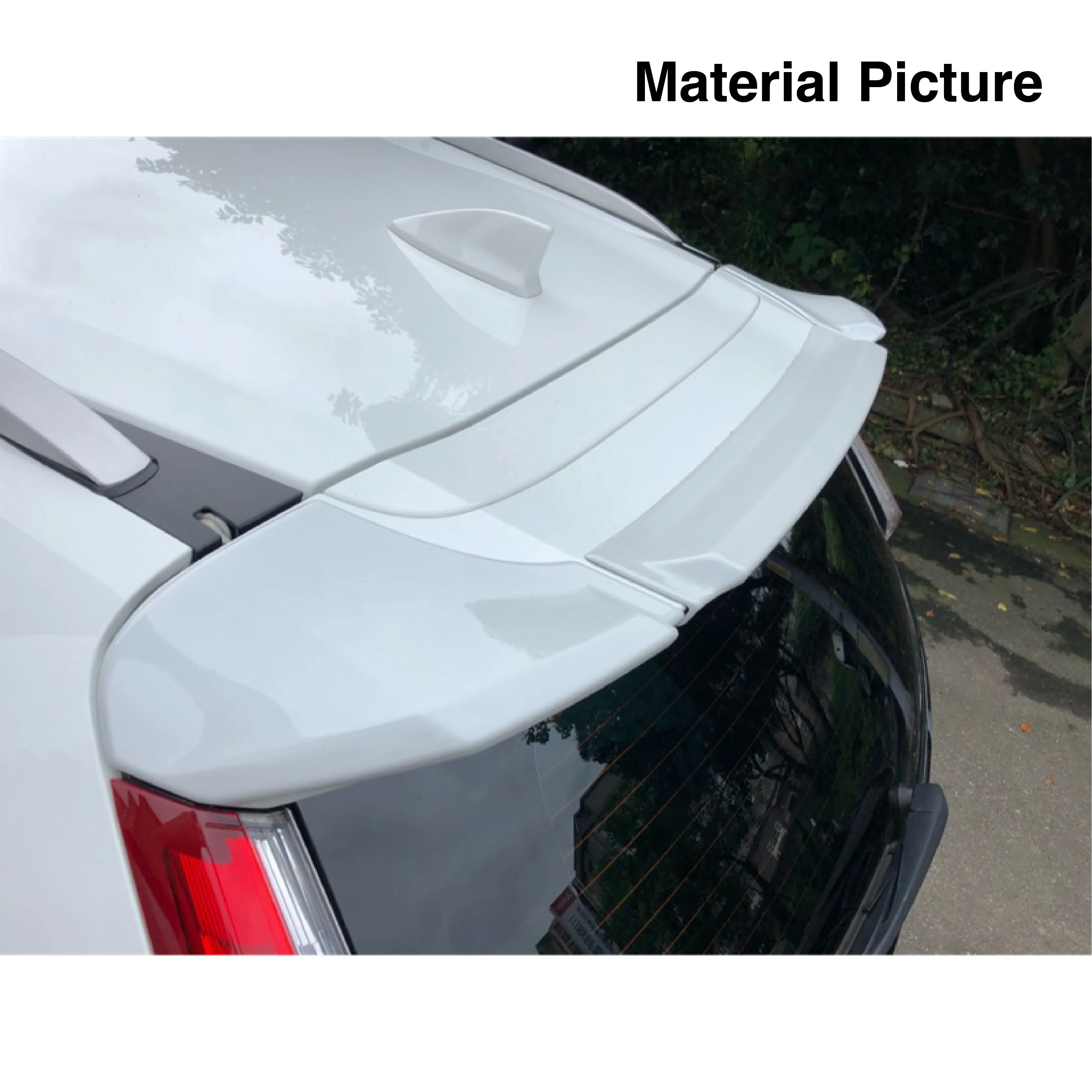 2017 ~ Белый спойлер на крышу (NH578) Mugen style для Honda CRV