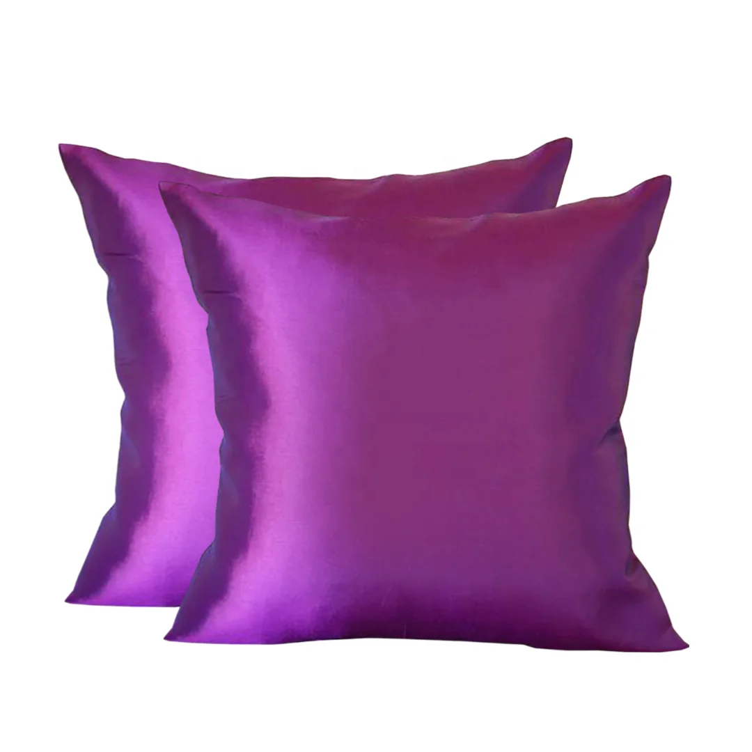 Decorative Throw Pillow Covers 45x45cm Soft Silk Fabric Pillow Covers For Home Beautiful Pillow Case With Zipper