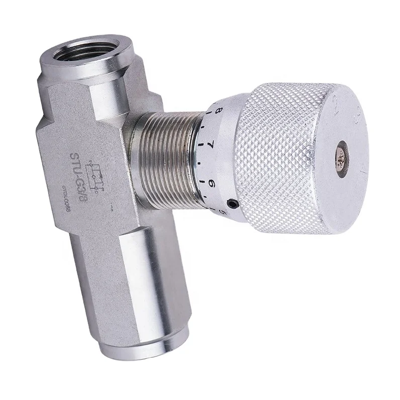 High Pressure Hydraulic ValveS supplier STU  type BSPP Ports FLOW RESTRICTOR WITH CHECK VALVE for machinery