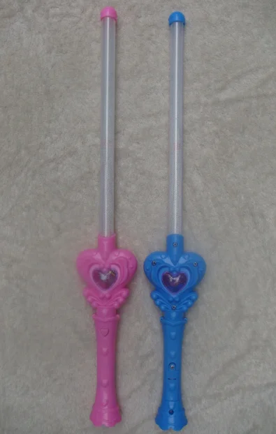 party novelties light up star wand With chrome handle glow sticks heart wand  for kids teens party favors party supplies