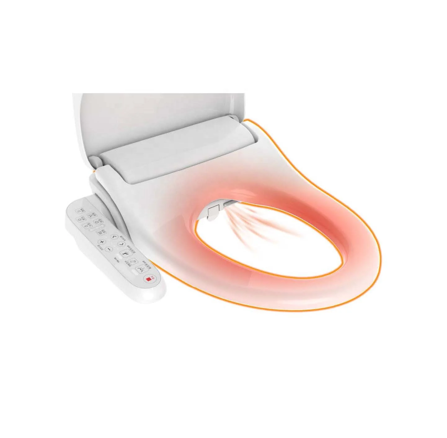 Taiwan Antibacterial Electric bidet heated smart toilet seat instant heated water Japanese style luxury hotel high quality