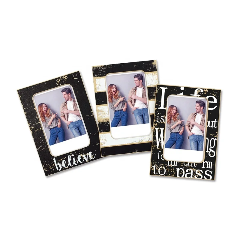 Прозрачная акриловая забавная шестисторонняя квадратная кубическая фоторамка картина