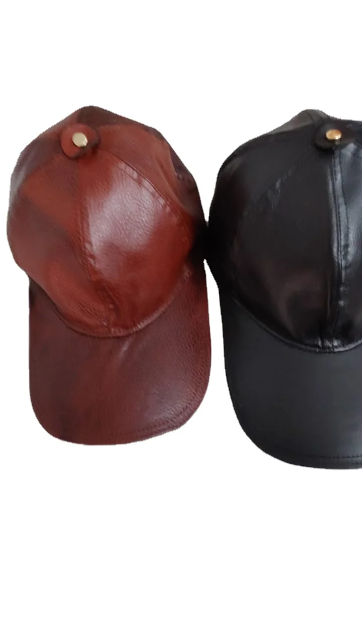 Wholesale price Handmade leather Baseball Hat Wide Brim Western Style out door sun shading Hat for Men & Women