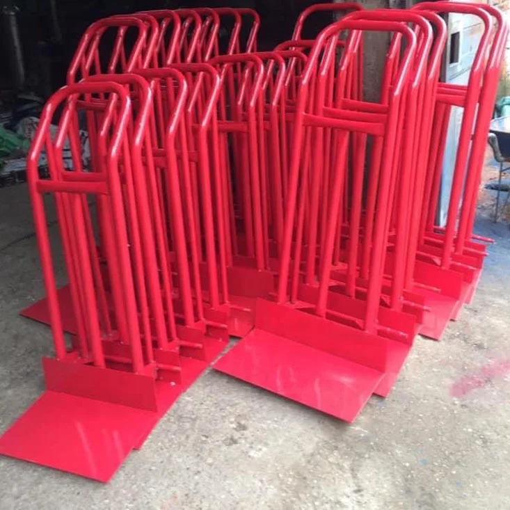For sales manufacture direct in Vietnam hand truck trolley 300kg solid wheel stainless for carrying goods red color painting