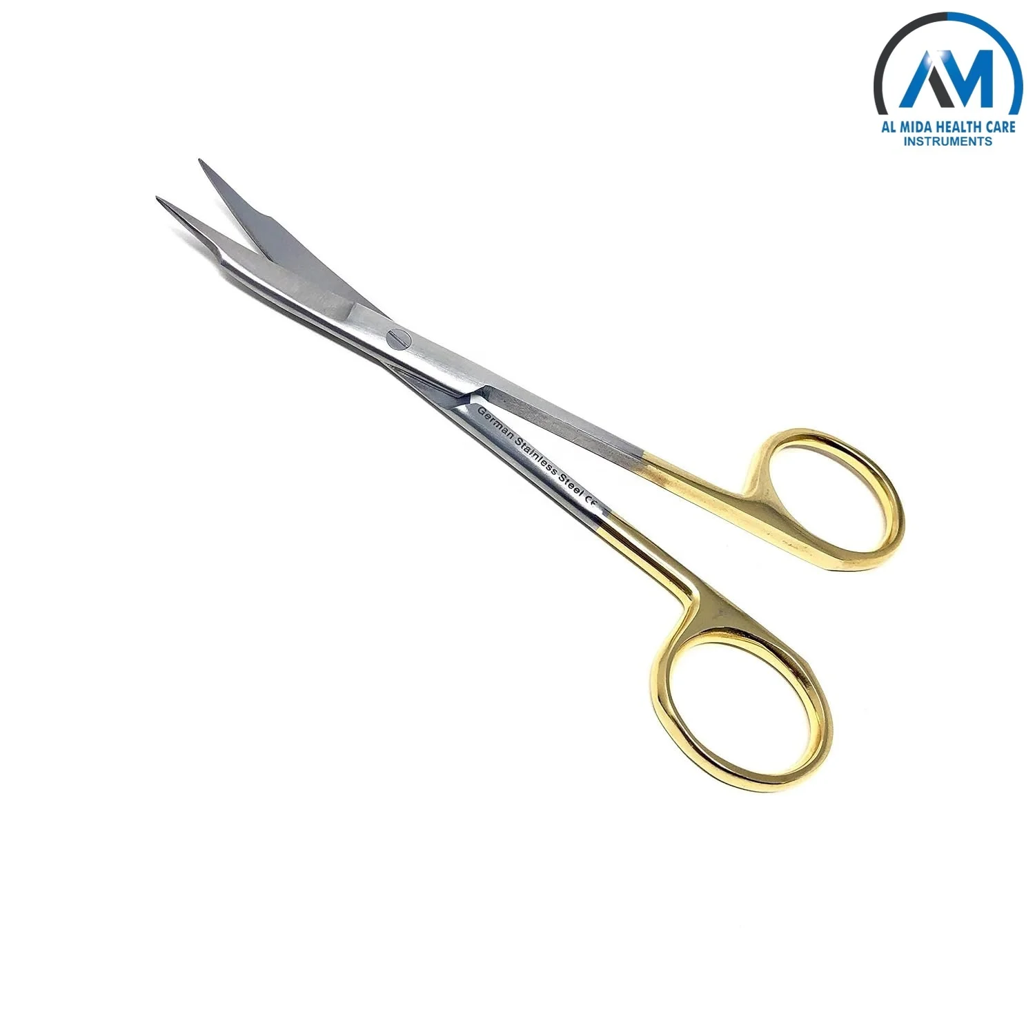 Goldman Fox Scissor 13 cm Straight & Curved with Super Cut Sharpness  By Al Mida