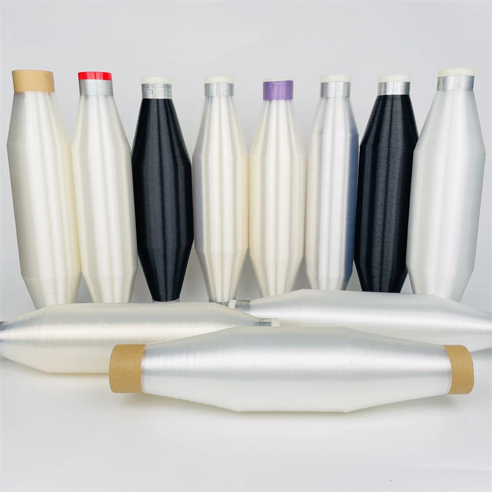 Weaving mono yarn raw white 0.11mm polyester monofilament thread yarn for quilting